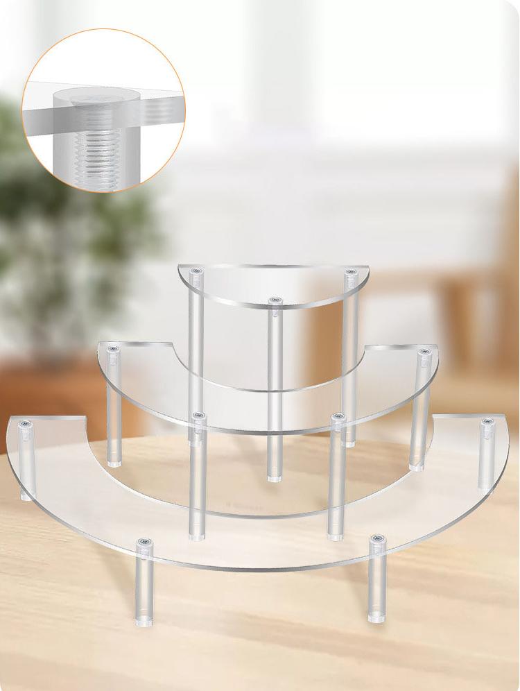 3 Tier Half Moon Cupcake Stand